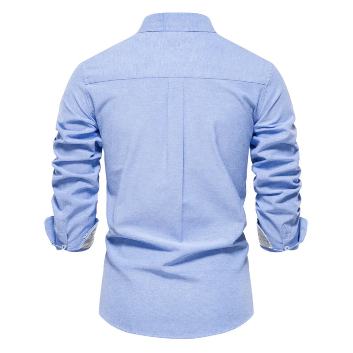 AIOPESON Men’s Cotton Oxford Shirt-HighTouch