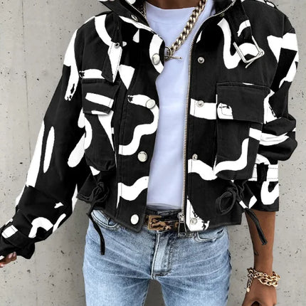 Women’s Street-Chic Button Jacket