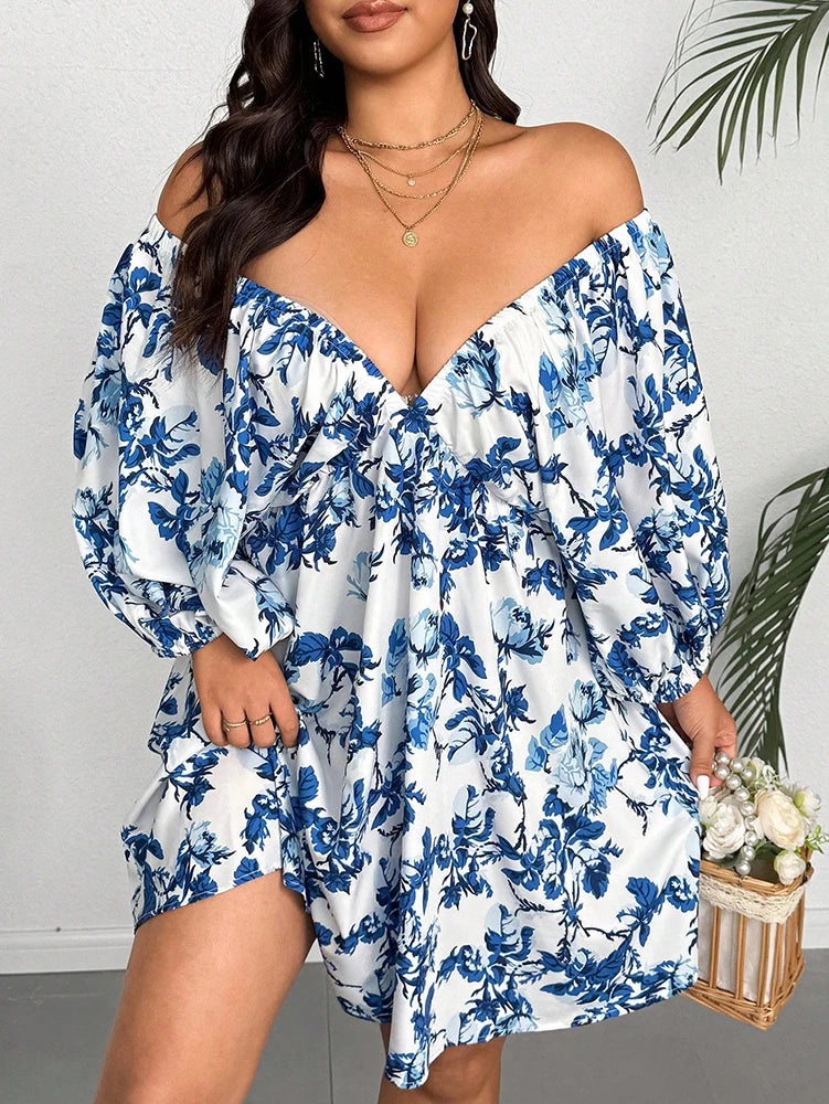 Floral Print Vacation Dress Women's Casual Elegant Maxi Dress for Summer