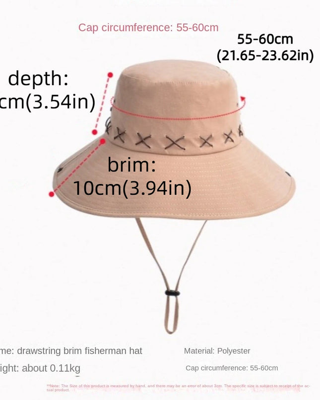 Breathable Western Cowboy Hat – Wide Brim, Adjustable, Summer Sun Protection
