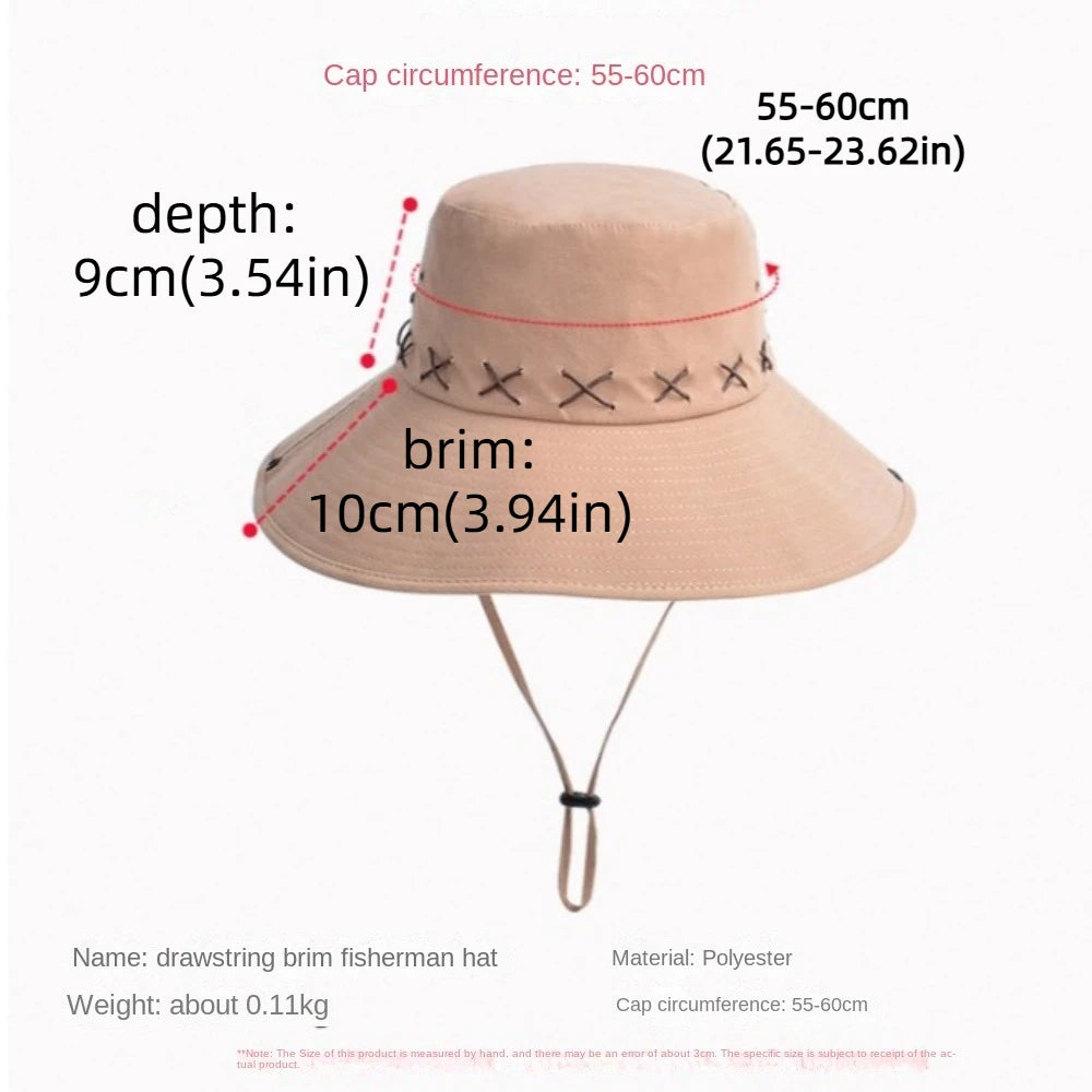 Breathable Western Cowboy Hat – Wide Brim, Adjustable, Summer Sun Protection-HighTouch