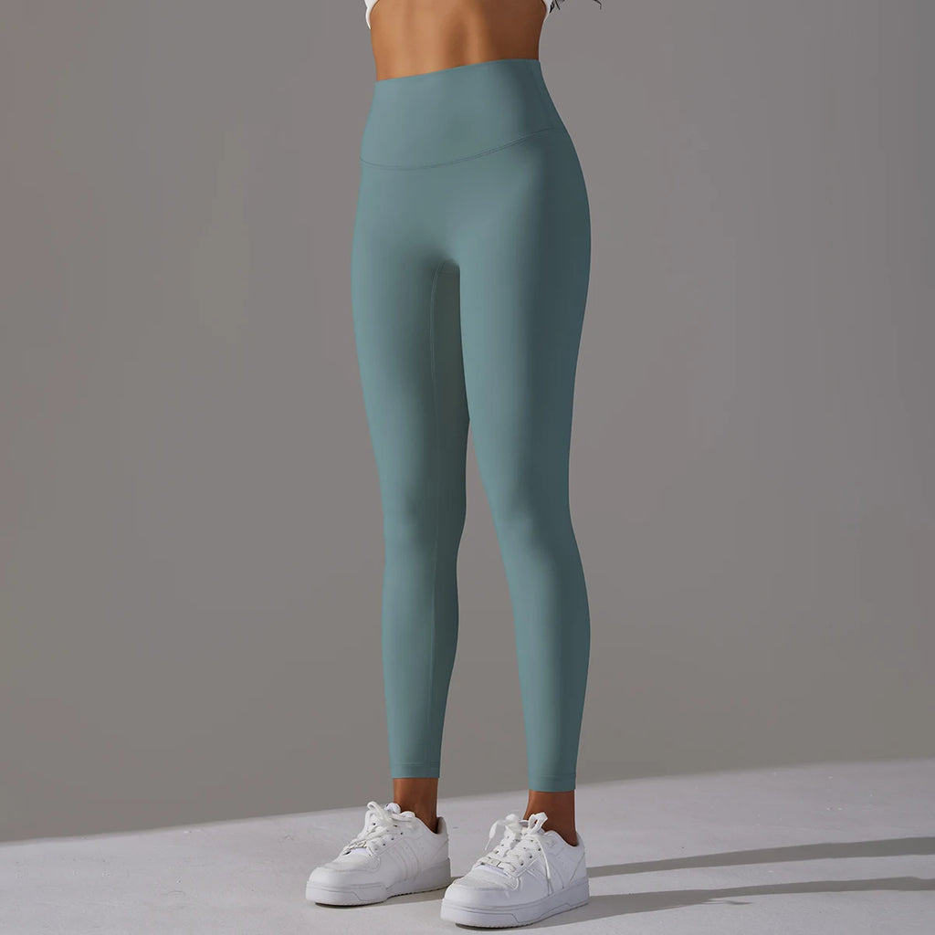High-Wais Leggings – Buttery-Soft, Sweat-Wicking, with Hidden Pocket-HighTouch