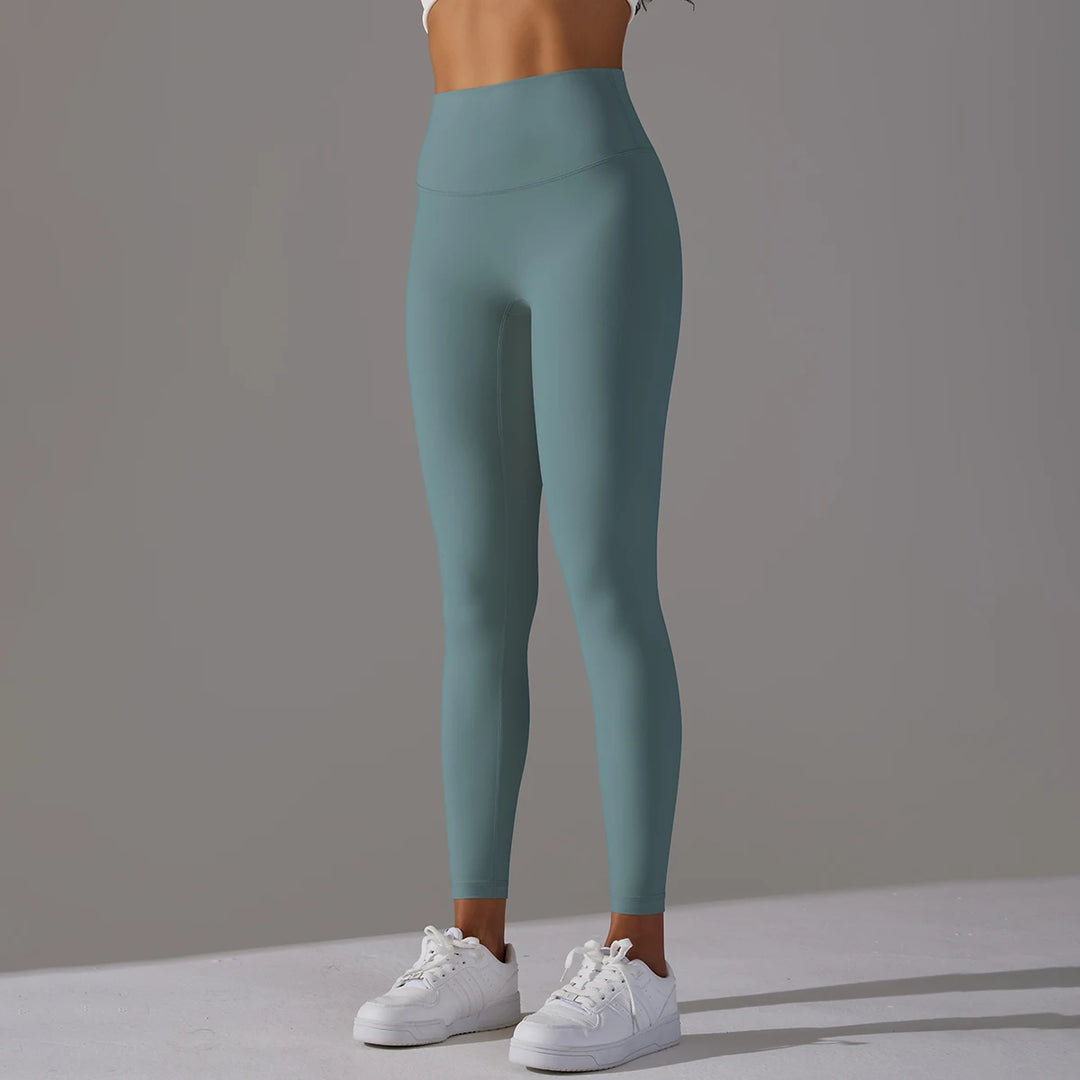 High-Wais Leggings – Buttery-Soft, Sweat-Wicking, with Hidden Pocket-HighTouch