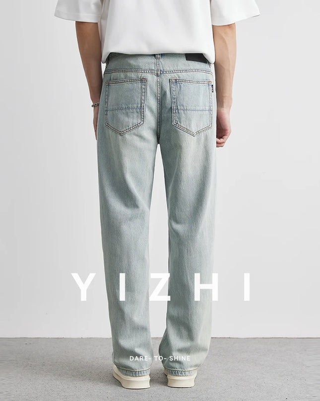 Loose Retro Lyocell Straight-Leg Jeans