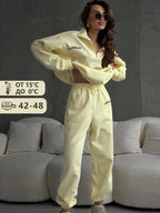 Women’s Cotton Oversize Tracksuit Set-HighTouch