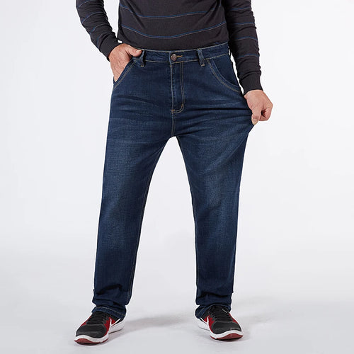 Biggest Size - Premium Stretch Straight-Leg Jeans for Men-HighTouch