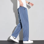 Men’s Lyocell Summer Trousers – Lightweight, Breathable Stretch Pants-HighTouch