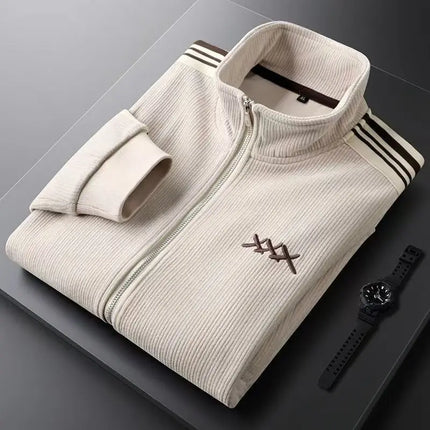Men’s Warm Zip-Up Sports Set – Two-Piece Jacket & Pants