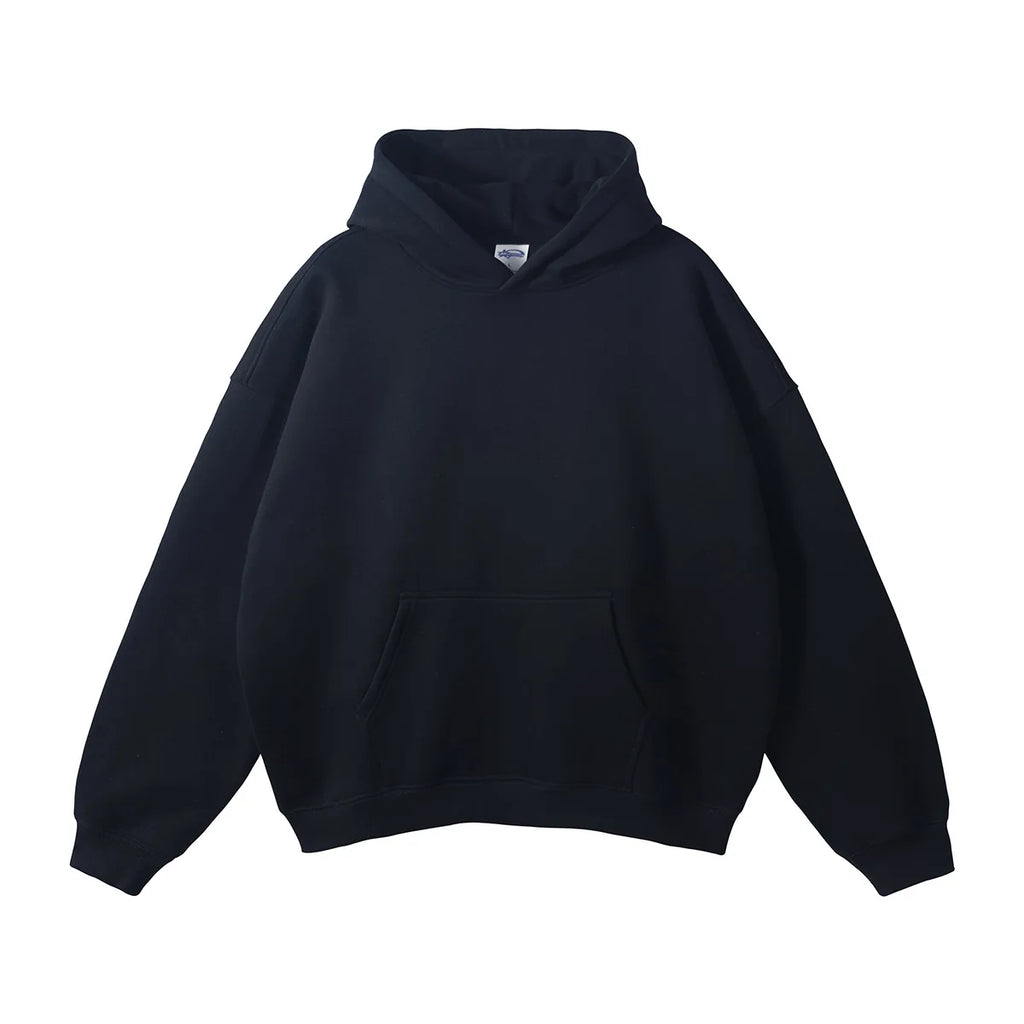 Unisex Fleece Hoodie Crew Neck Casual Pullover Sweatshirt-HighTouch