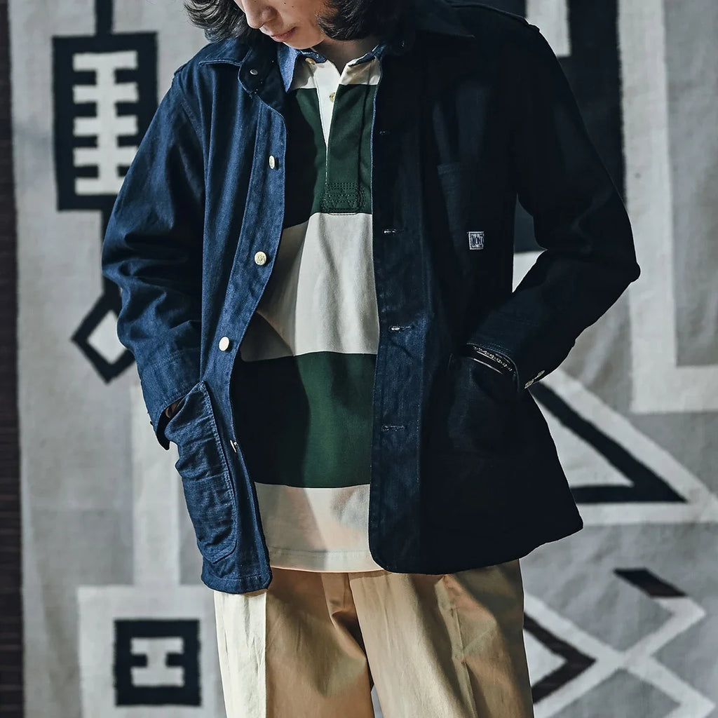 Vintage Campus Striped Button-Down Polo Tee – Ivy Prep Long Sleeve