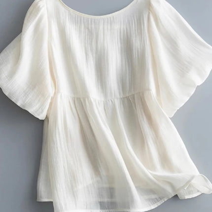 Square Neck Puff Sleeve Blouse