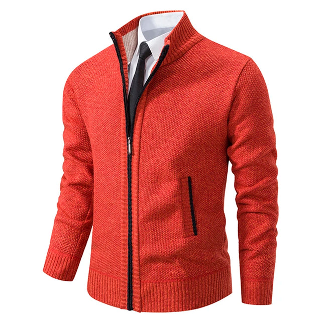 Men’s Fleece-Lined Zip Cardigan