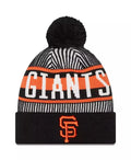 Fanatics San Francisco Giants Striped Cuffed Knit Hat with Pom