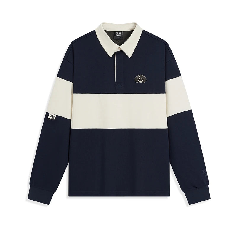 Xtep Autumn Mixed-Color Sweatshirt – Trendy & Breathable Unisex Pullover