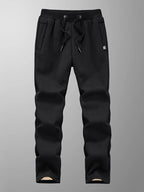 Men’s Fleece-Lined Joggers with Zip Pockets-HighTouch