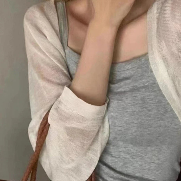Lightweight Ice Polyster Sunscreen Cardigan for Women-HighTouch