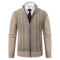 Men’s Cashmere Blend Padded Knitted Sweater Coat