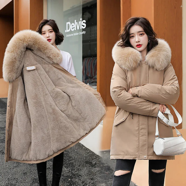 Women’s Hooded Mid-Length Parka