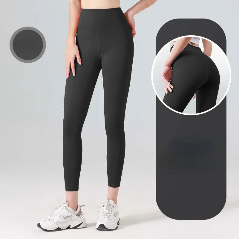 Women’s High-Waisted Fast-Dry Squat-Proof Yoga Leggings – Support & Comfort-HighTouch