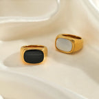 Vintage Shell Statement Ring-HighTouch