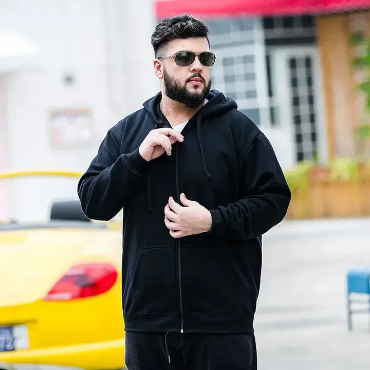 Big & Tall Zip-Up Hoodie Men-HighTouch