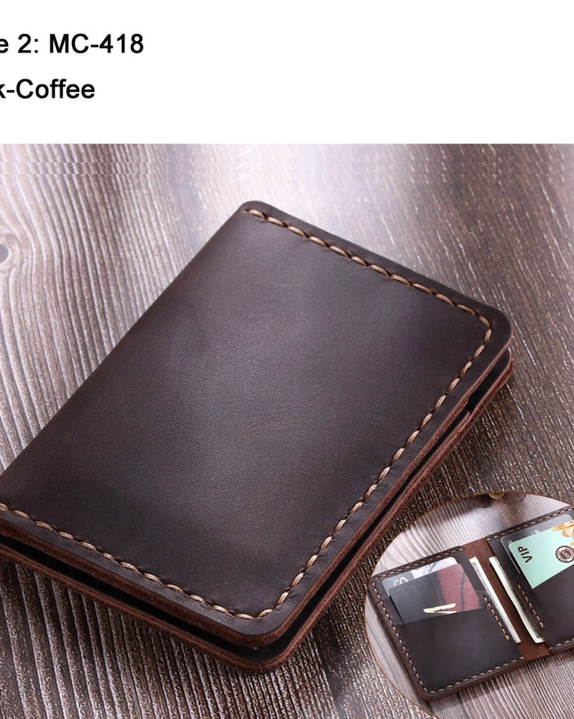 Crazy Horse Leather Card Holder