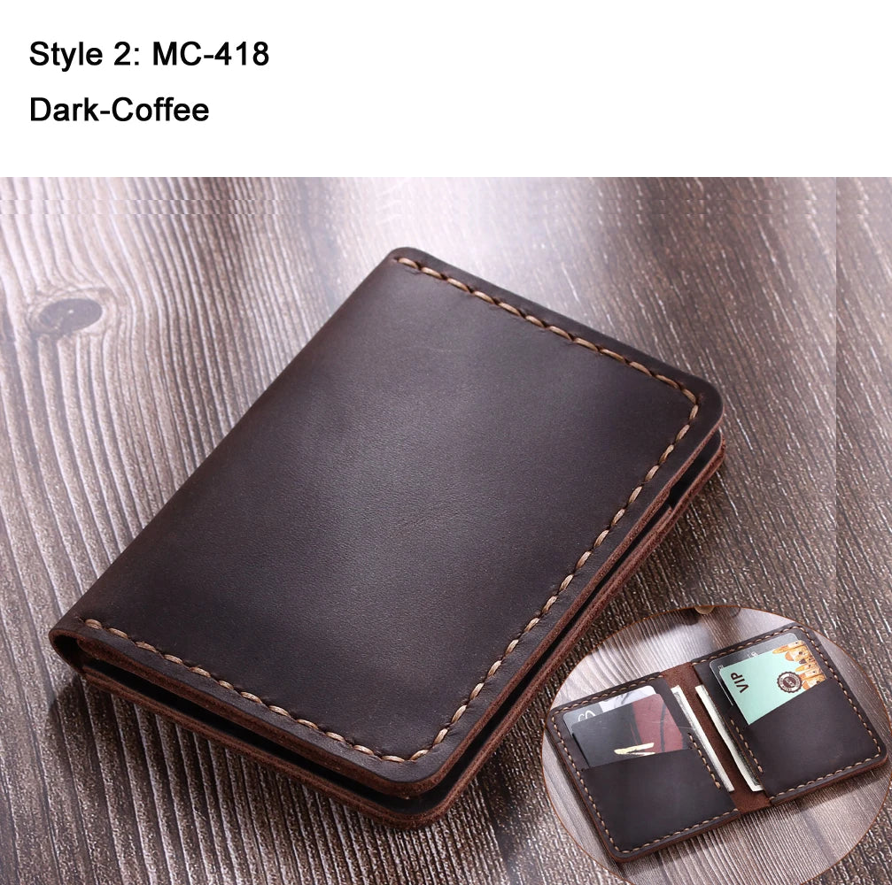 Crazy Horse Leather Card Holder