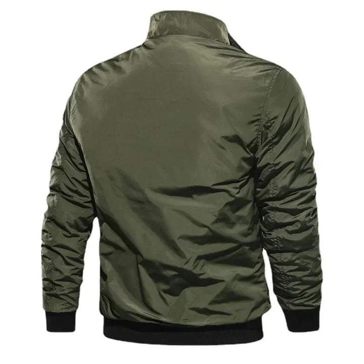 Men’s Slim-Fit Cotton Bomber Jacket-HighTouch