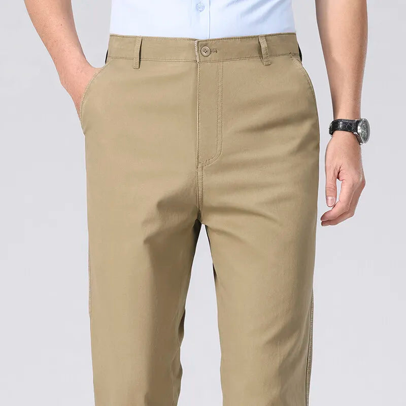 Men’s Lightweight Business Casual Chino Trousers
