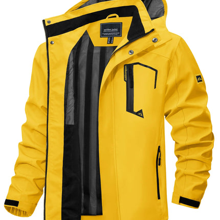 Men's Lightweight Mesh-Lined Waterproof Windbreaker Jacket