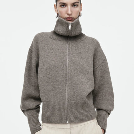 Knit Bomber Jacket Women