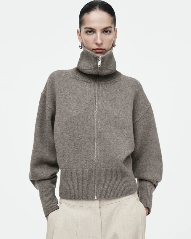Knit Bomber Jacket Women