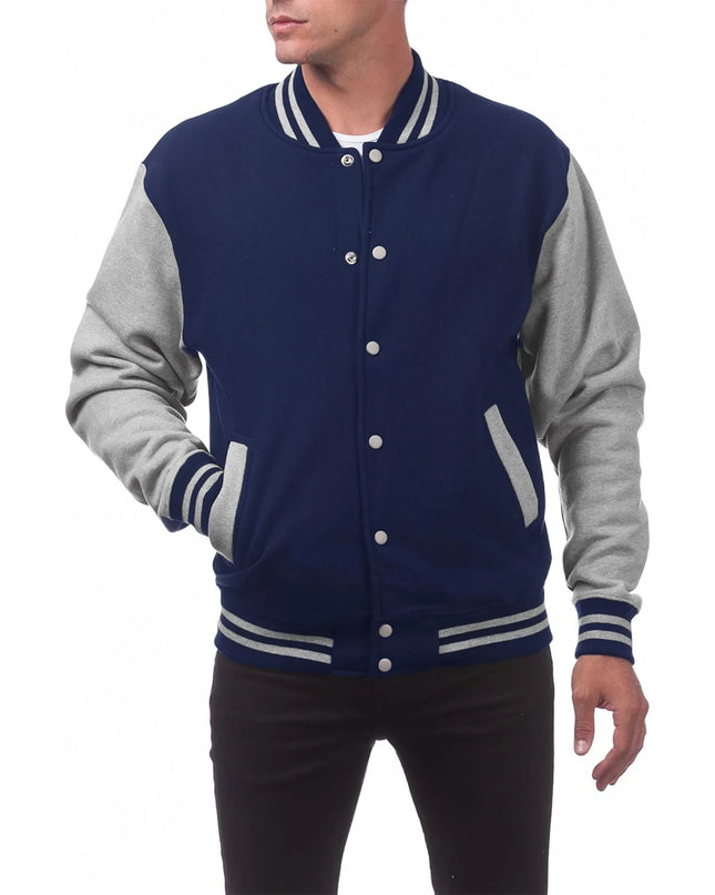 Men’s Loose-Fit Baseball Jersey Bomber Jacket