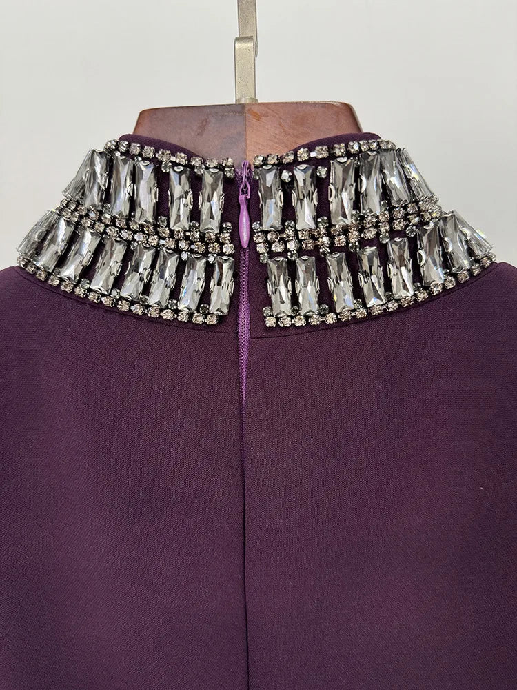 Beaded Diamond Maxi Dress