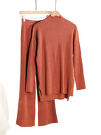 Stylish Women’s Knit Turtleneck Set – 2-Piece Outfit-HighTouch