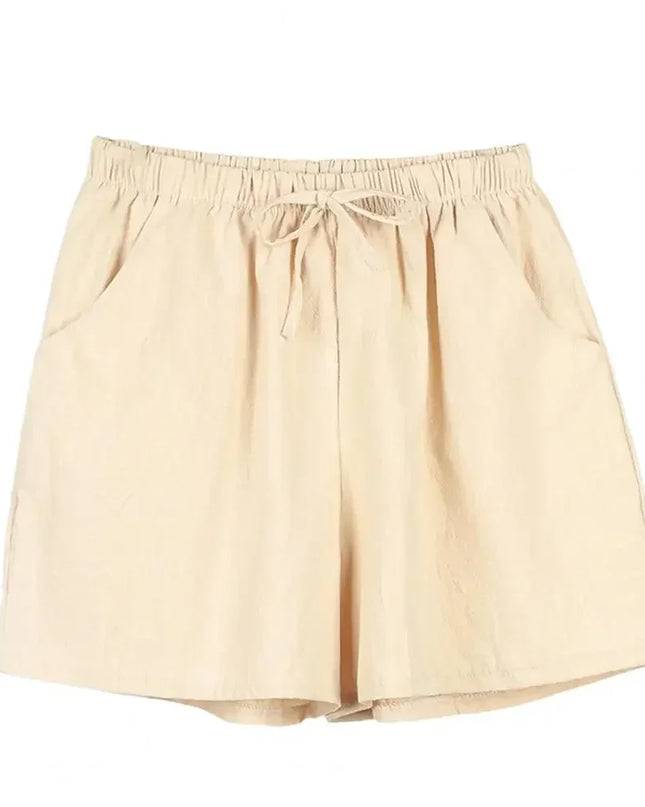 Women’s High-Waist Cotton Linen Shorts