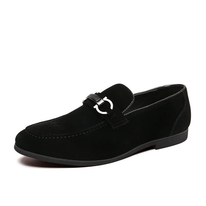 Classic Green Suede Moccasins / Loafers – Men’s Slip-On Casual