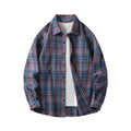 Oversized Flannel Check Shirt – Soft Cotton Long Sleeve Streetwear