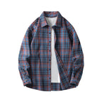 Oversized Flannel Check Shirt – Soft Cotton Long Sleeve Streetwear-HighTouch