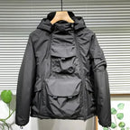Men’s Cotton Hooded Pullover Jacket-HighTouch