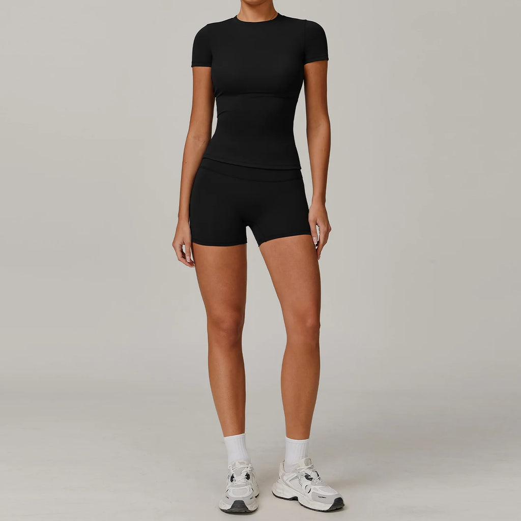 Women High Waist Yoga Set 2 Piece Fitness Gym Wear-HighTouch