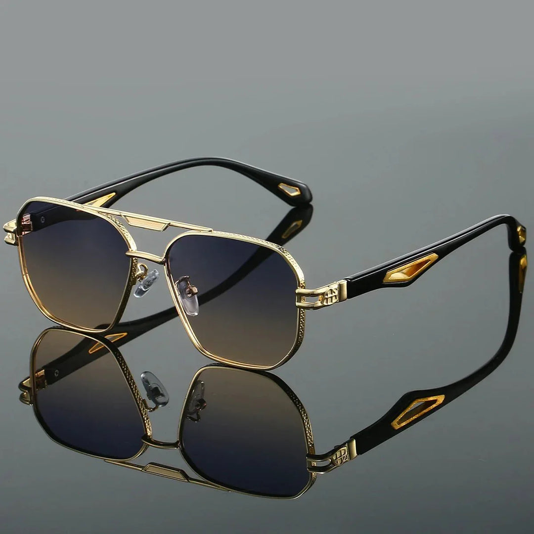 Men's Hexagonal Sunglasses – Gradient UV Lenses