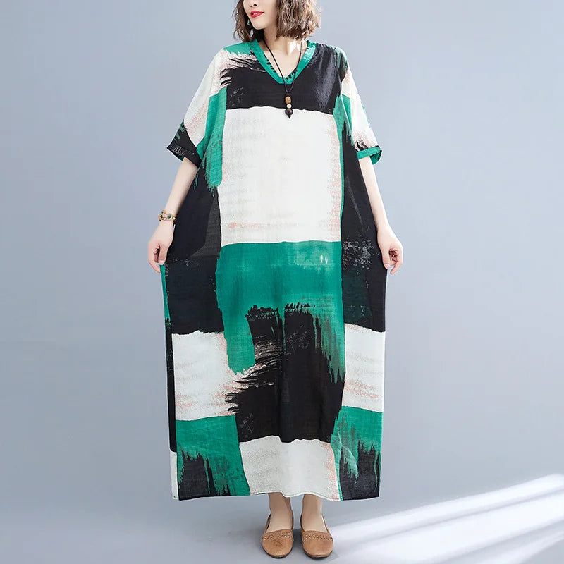 Bohemian Ethnic Summer Dress – Vintage Loose Streetwear