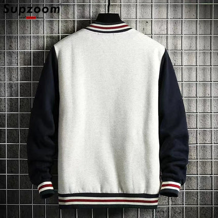 Supzoom Men’s Fleece Bomber Jacket