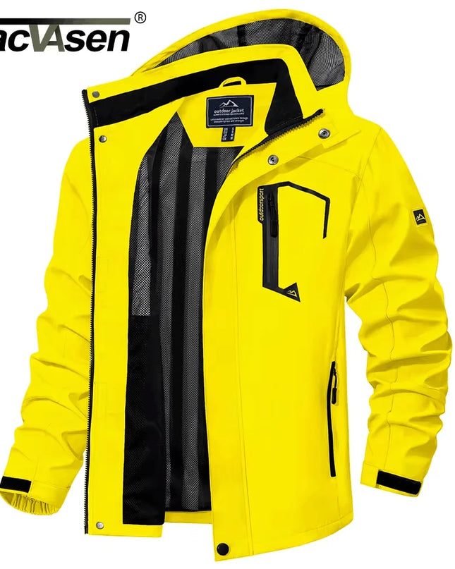 Men's Lightweight Mesh-Lined Waterproof Windbreaker Jacket