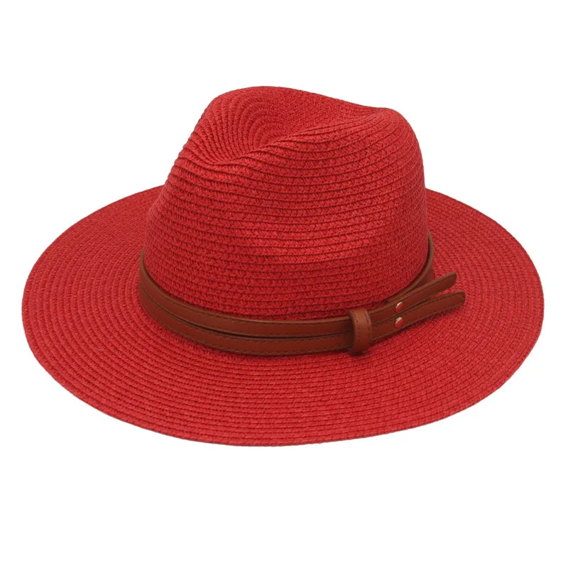 Breathable Straw Panama Sun Hat-HighTouch