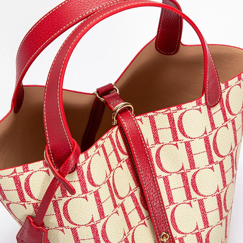 Luxury PVC Jacquard Shoulder Bag Women-HighTouch