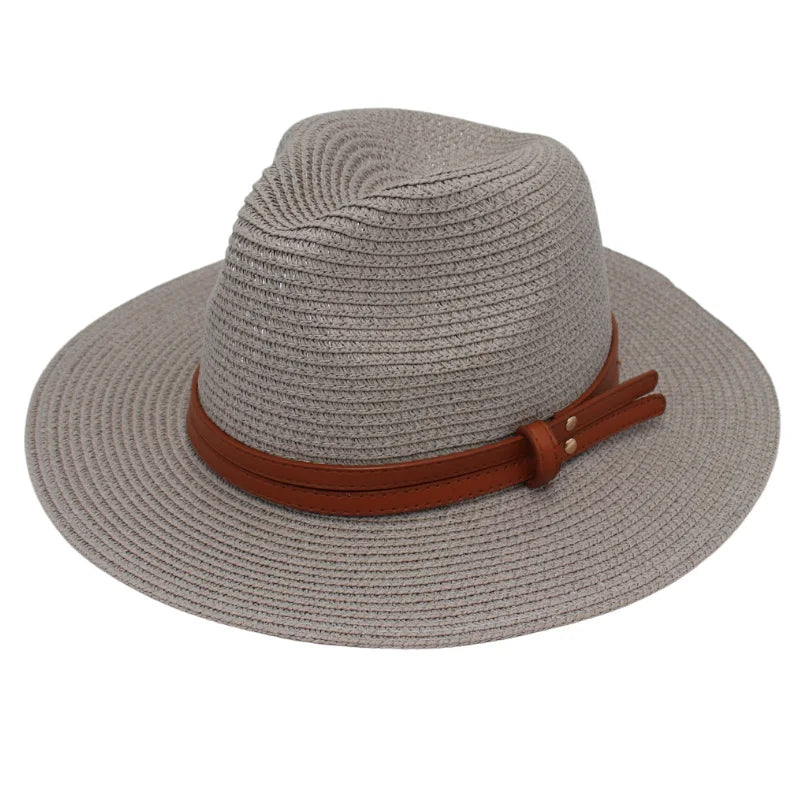 Breathable Straw Panama Sun Hat-HighTouch