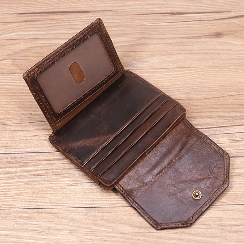 Genuine Cowhide Leather Wallet UK-HighTouch