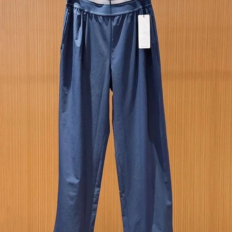 Women’s High-Waist Loose Wide-Leg Quick-Dry Pants-HighTouch